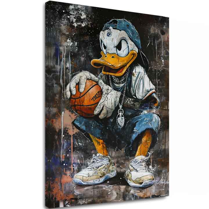 E-shop Obraz LeBron Duck na plátne | Maľovaná štruktúra