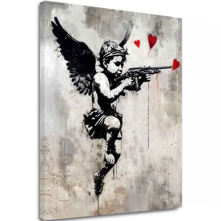 E-shop Obraz Love Hunter na plátne | Maľovaná štruktúra