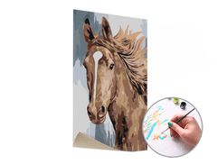 E-shop Maľovanie podľa čísel MLADÝ ŽREBEC – nízka náročnosť 40x60 cm