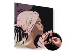 E-shop Maľovanie podľa čísel ŽENA – nízka náročnosť SPECIAL BLACK EDITION