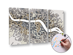 E-shop Maľovanie podľa čísel GREY ABSTRACT