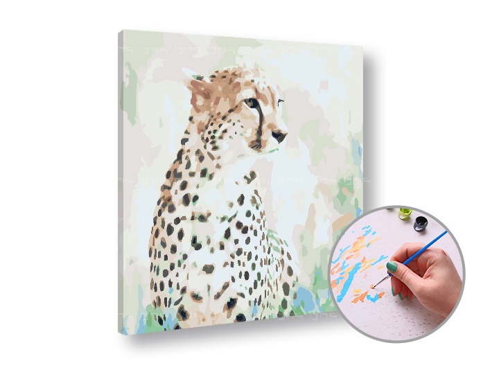 Levně Malování podle čísel - Gepard na lovu