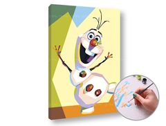 E-shop Maľovanie podľa čísel FROZEN OLAF – nízka náročnosť