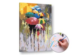 E-shop Maľovanie podľa čísel LETNÝ DÁŽĎ – nízka náročnosť