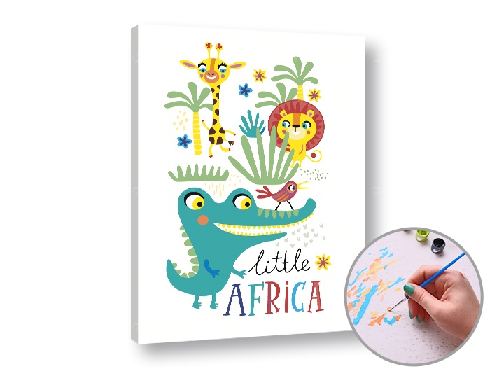 Levně Malování podle čísel MALÁ AFRIKA