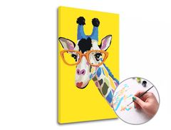 E-shop Maľovanie podľa čísel GIRAFA S OKULIARMI