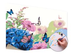 E-shop Maľovanie podľa čísel MEDZI KVETINAMI – stredná náročnosť 80x50