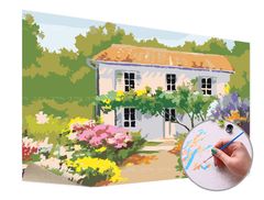 E-shop Maľovanie podľa čísel NA PRIEDOMÍ – stredná náročnosť 60x40