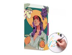 E-shop Maľovanie podľa čísel ŽENA A OVOCIE – nízka náročnosť 40x60 cm