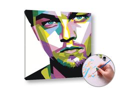 E-shop Maľovanie podľa čísel LEONARDO DICAPRIO – nízka náročnosť