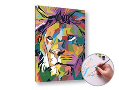 E-shop Maľovanie podľa čísel FAREBNÝ LEV – nízka náročnosť