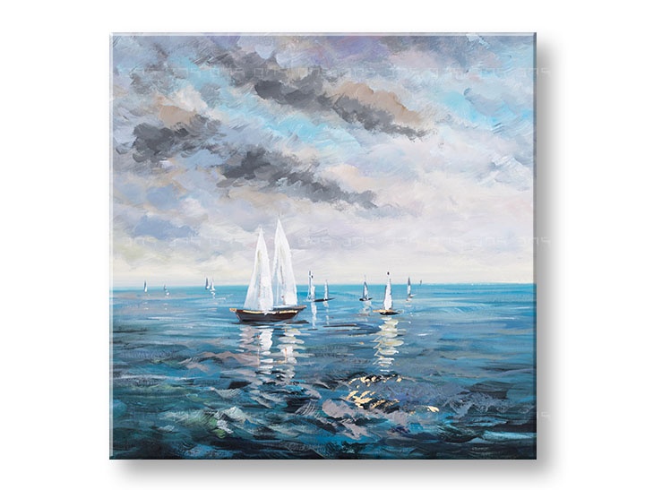 E-shop Maľovaný obraz na stenu LODE 70x70 cm