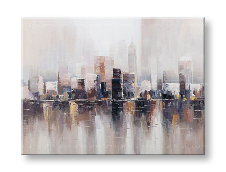 E-shop Maľovaný obraz na stenu VEĽKOMESTO 1 dielny YOBCWFCT045 - 120x90 cm