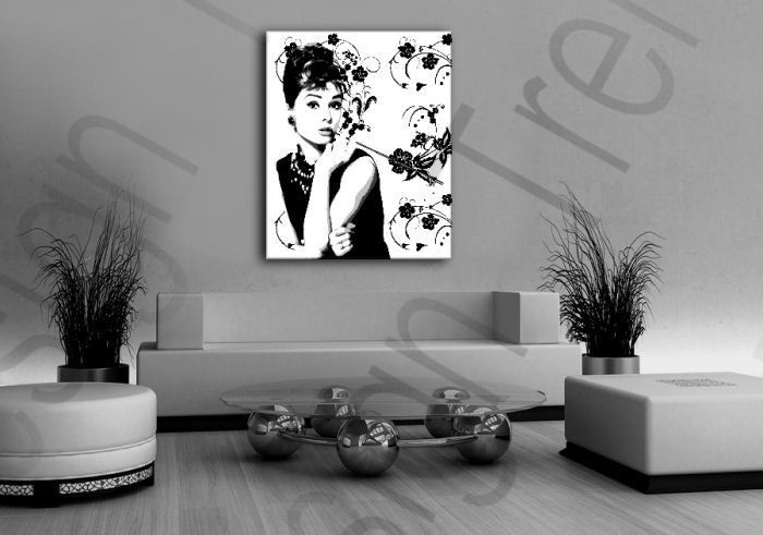 Levně Ručně malovaný obraz POP Art Sleva -15% Audrey Hepburn ah4