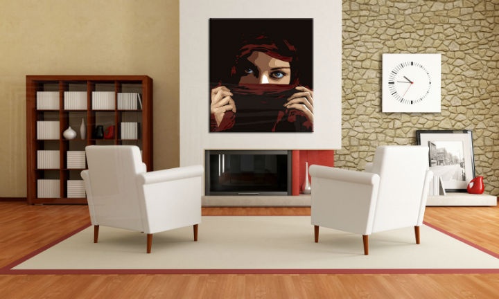 E-shop Ručne maľovaný POP Art obraz Aicha aicha