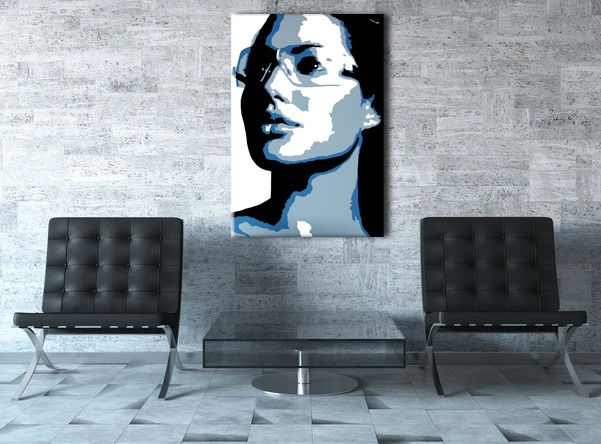 E-shop Ručne maľovaný POP Art obraz Angelina Jolie aj