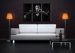 E-shop Malovaný POP ART obraz na stěnu SCARFACE-AL PACINO 210x140 cm
