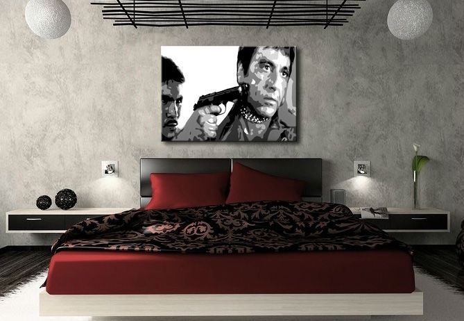 E-shop Ručne maľovaný POP Art obraz AL PACINO al20