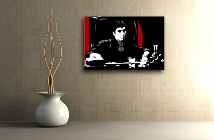 E-shop Ručne maľovaný POP Art obraz AL PACINO al30
