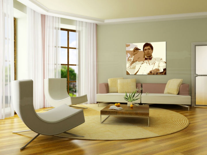 E-shop Ručne maľovaný POP Art obraz AL PACINO al35