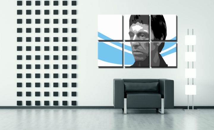 Levně Ručně malovaný obraz POP Art Scarface - AL PACINO 6 dílů al40