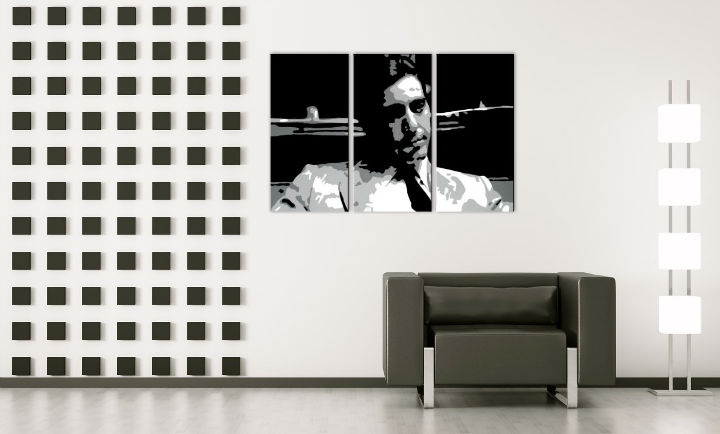 Levně Ručně malovaný obraz POP Art AL PACINO 3 díly al66