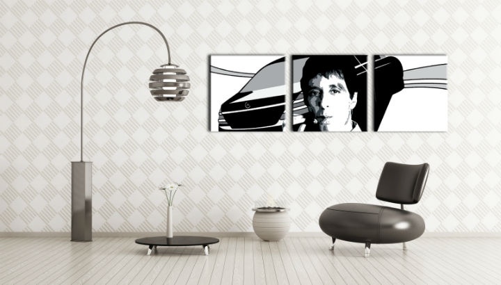 E-shop Ručne maľovaný POP Art obraz AL PACINO