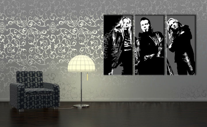 E-shop Ručne maľovaný POP Art obraz Apocalyptica