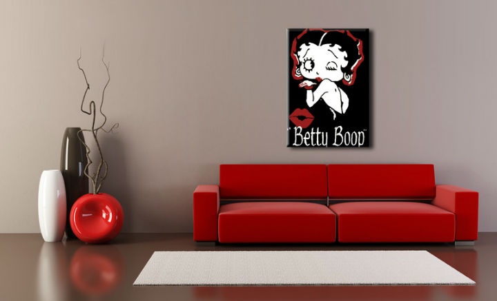 E-shop Ručne maľovaný POP Art obraz Betty Boop