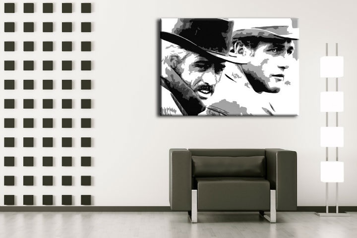 E-shop Ručne maľovaný POP Art obraz Butch Cassidy