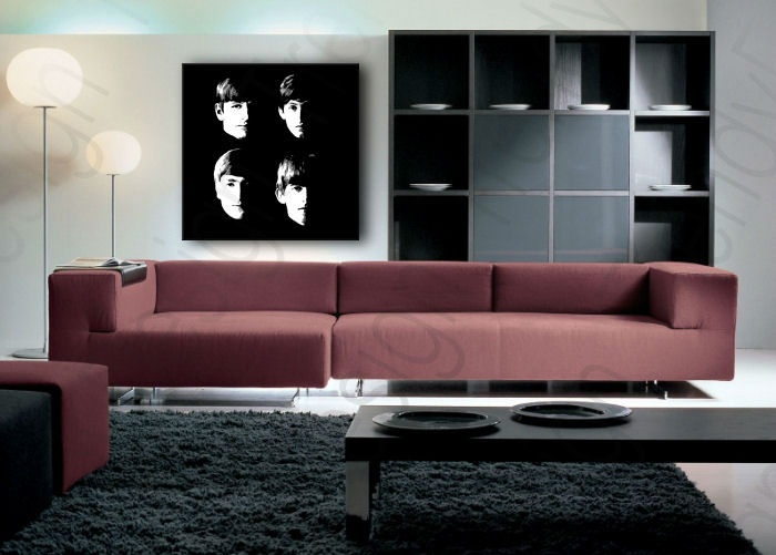 Levně Ručně malovaný obraz POP Art BEATLES 1 kus beat8