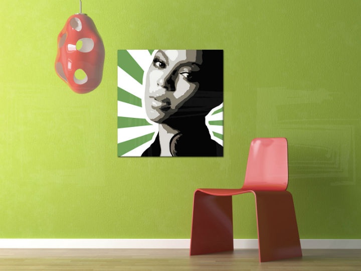 Levně Ručně malovaný obraz POP Art BEYONCÉ 1 kus bey4