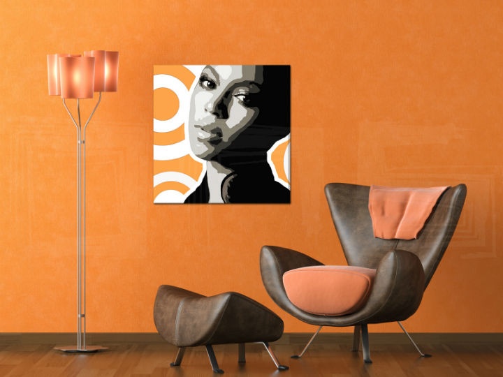 E-shop Ručne maľovaný POP Art obraz BEYONCÉ