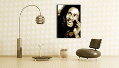 E-shop Ručne maľovaný POP Art obraz Bob Marley 50x70 cm
