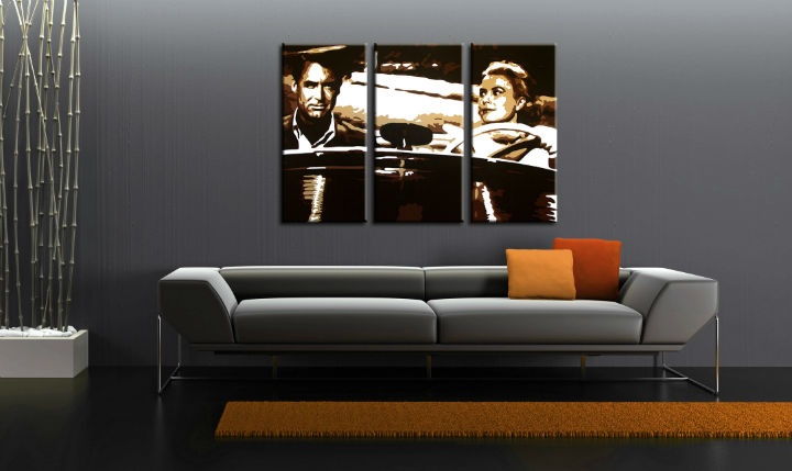 Levně Grace Kelly & Humphrey Bogart POP Art 3 dílný bond1