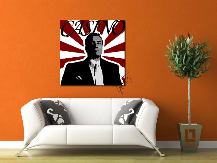 E-shop Ručne maľovaný POP Art obraz CASINO