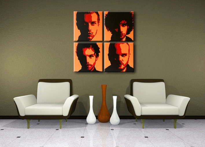 E-shop Ručne maľovaný POP Art obraz Coldplay