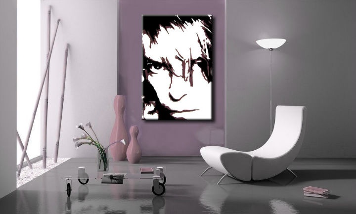 E-shop Ručne maľovaný POP Art obraz David Bowie