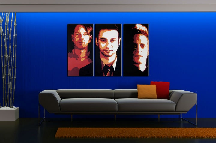 E-shop Ručne maľovaný POP Art obraz Depeche Mode