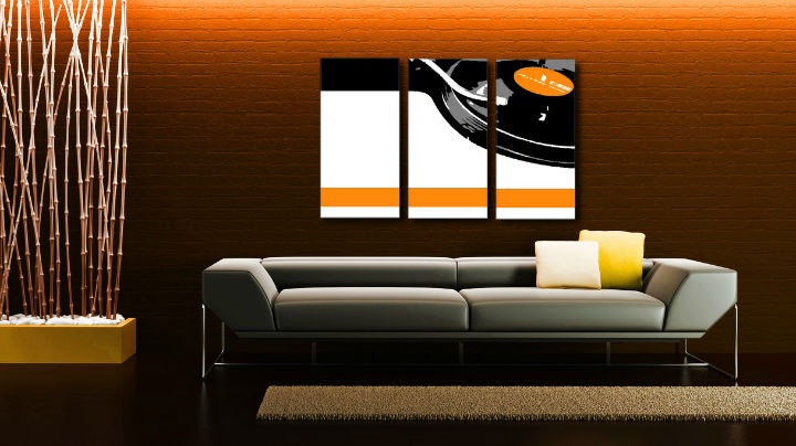 E-shop Ručne maľovaný POP Art obraz DJ 3 dielny dj5