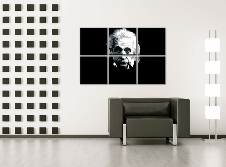 E-shop Ručne maľovaný POP Art obraz Einstein