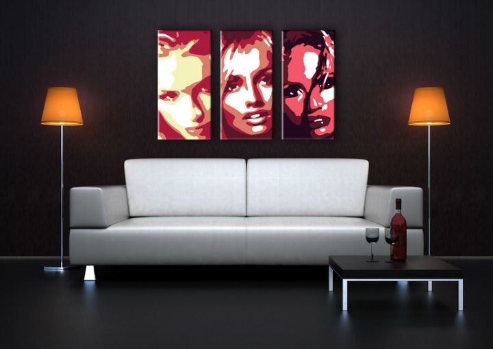 E-shop Ručne maľovaný POP Art obraz Faces