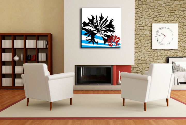 E-shop Ručne maľovaný POP Art obraz Flower flo3