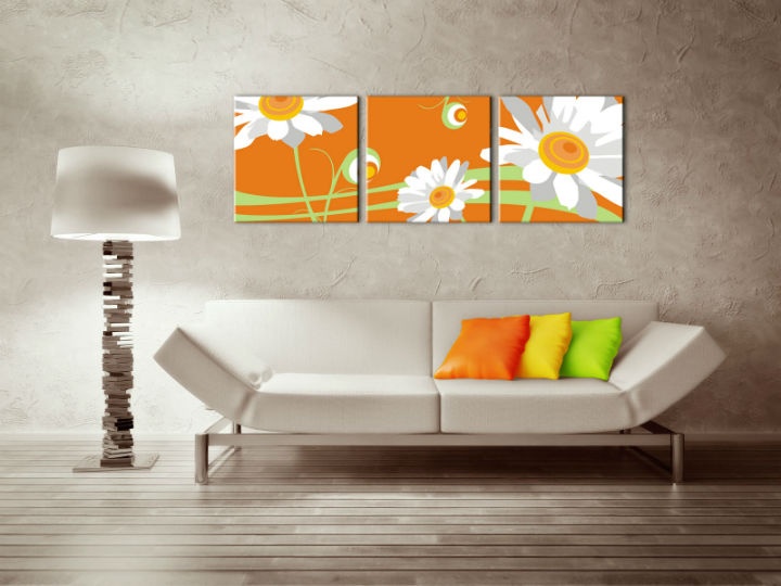E-shop Ručne maľovaný POP Art obraz Flower