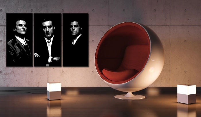 E-shop Ručne maľovaný POP Art obraz Goodfellas 3 dielny gf2