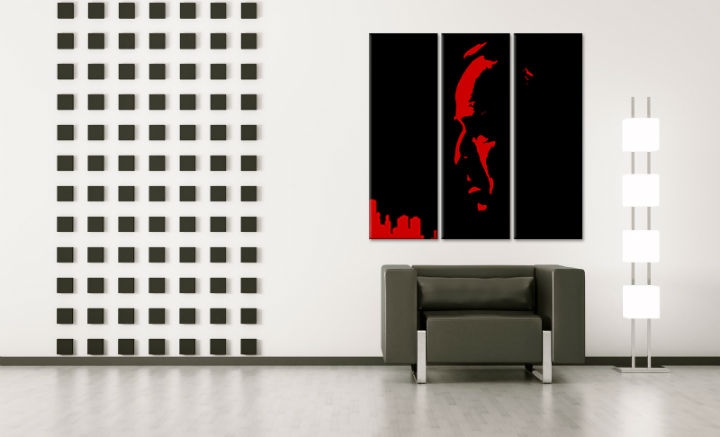 E-shop Ručne maľovaný POP Art obraz Marlon Brando 3 dielny gff