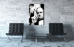 E-shop Ručne maľovaný POP Art obraz GODFATHER 70x100 cm