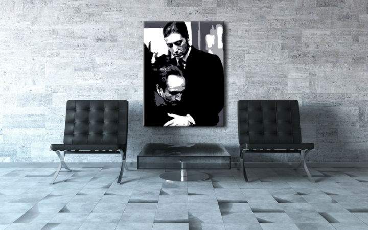 E-shop Ručne maľovaný POP Art obraz Godfather god5