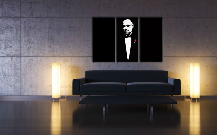 E-shop Ručne maľovaný POP Art obraz Marlon Brando 3 dielny gwr