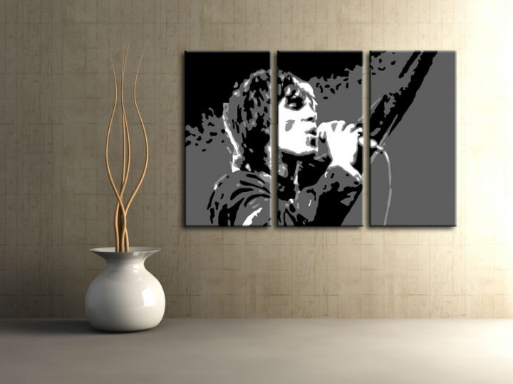 E-shop Ručne maľovaný POP Art obraz Ian Brown 3 dielny ib2